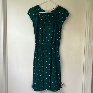 Teal Polka Dot Dress